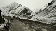 Zoji La pass witnesses fresh snowfall near Sonmarg