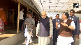 Jharkhand HM Amit Shah visits Anukul Thakur Ashram in Deoghar