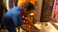 Arvind Kejriwal, Bhagwant Mann offer prayers at Akshardham Temple in Ahmedabad
