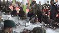 Defence Minister Rajnath Singh joins Armed Forces personnel for Bada Khana in Jaisalmer