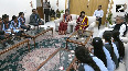 Meritorious girl students meet Chief Minister Ashok Gehlot