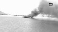 Watch Tourist boat catches fire on Godavari river bank
