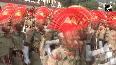 In the passing out parade of BSF soldiers in Udhampur district, the soldiers took a pledge to protect the country.