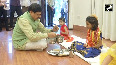 MP CM Mohan Yadav Performs 'Kanya Pujan' At His Residence