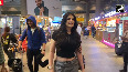Actress Zareen Khan spotted at Mumbai airport