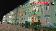 Ramban Chandrakot Yatri Niwas of Shri Amarnathji Shrine Board decorated with tricolor lights