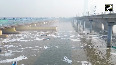 Pollution AlertToxic Foam Covers Yamuna River at Kalindi Kunj