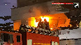 Kerala Massive fire breaks out in cloth market in Kozhikode, several fire tenders engaged in dousing the fire