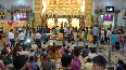 Devotees offer prayers on the occasion of 'Janmashtami'