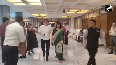 Vikran Misri, Arun Govil, Owaisi at Parliament annexe for External Affairs Standing Committee meet