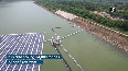 Stunning drone visuals of floating solar power plant in Vizag