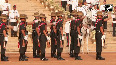 The Dawn Pageantry of Change of Guard takes place at Rashtrapati Bhavan