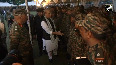 Raksha Mantri Rajnath Singh meets Indian Army personnel in J&Ks Udhampur