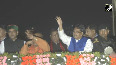Tripura Assembly Polls Yogi Adityanath holds massive roadshow in Agartala
