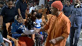 UP CM Yogi Adityanath holds Janta Darshsan at the premises of Gorakhnath Temple in Gorakhpur