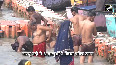 Devotees take holy dip in Saryu River on Sharad Purnima