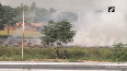 Farmers burn stubble in Ludhiana