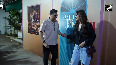 Rhea Chakraborty was seen giving a classy vibe in a black blazer, her smile won hearts