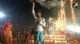 UP Sandhya Aarti at Triveni Sangam in Prayagraj during Mahakumbh Mela