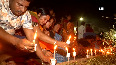 Locals of Murshidabad hold candle march to protest against triple murder case