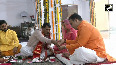 CM Bhajanlal Sharma offers prayers at Raj Rajeshwari Temple on Shardiya Navratri