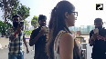Bollywood Actor Rashmika Mandanna spotted at Mumbai airport