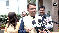 Maharashtra CM Devendra Fadnavis with his wife Amruta Fadnavis immerses lord Ganesh idol