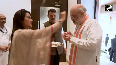 Amit Shah Visits Devendra Fadnavis' Residence for Ganesh Chaturthi Festivities