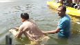 MP CM Mohan Yadav shows swimming skills in Ujjains Shipra River
