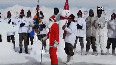 Indian Army jawans celebrate Christmas in Kashmir
