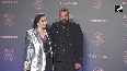Sanjay Dutt poses for the paps with wife Maanayata Dutt