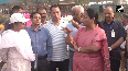 Delhi LG VK Saxena, CM Rekha Gupta conduct inspection of supplementary drain at Wazirabad