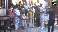 NDA V-P candidate CP Radhakrishnan visits temple near Lodhi Road area
