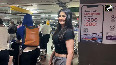 Bollywood actor Zareen Khan spotted at Mumbai Airport