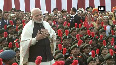 Watch PM Modi interatcts with NCC cadets, NSS volunteers and Tableaux artists