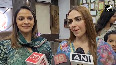 Her daughter Esha Deol and Ahana Deol reached Mathura to promote their mother Hema Malini.
