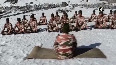 ITBP jawans perform yoga at 17,000 ft altitude in Sikkim