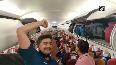 Evacuees from Kabul chant 'Bharat Mata ki Jai' in plane