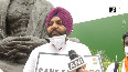 Punjab Congress MPs protest against farm laws outside Parliament