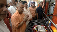 CM Yogi Adityanath offers prayers at Sankat Mochan Hanuman Temple in Varanasi