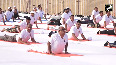 Rajasthan CM Bhajanlal Sharma performs Yoga on the occasion of International Yoga Day