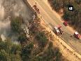 Massive fire breaks out in Los Angeles, 450 firefighters battle flames