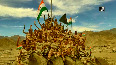 ITBP troops wave flag at 12,000 feet in Ladakh