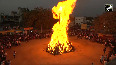 People perform 'Holika Dahan' in Gandhinagar