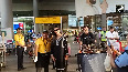 Shruti Haasan stuns in elegant black chikankari kurta at Mumbai airport