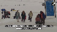 Mesmerizing snow-covered Gulmarg attracts tourist