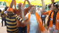 Guj: Celebration begins at BJP office as party leads in early trends