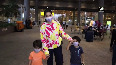 Sunny Leone spotted at Mumbai Airport with her kids