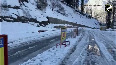 Atal Tunnel in Himachal's Rohtang receives fresh snowfall; temperature drops in region