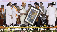 PM Modi receives gifts and momentoes during rally in Mumbai